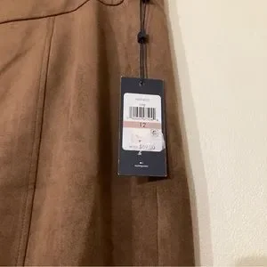 Tommy hilfiger faux suede skirt hot sale